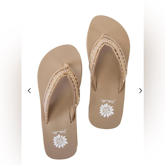 Yellow Box Latest Elegant Tan Rhinestone Women's Sandals - Picture 3 of 5
